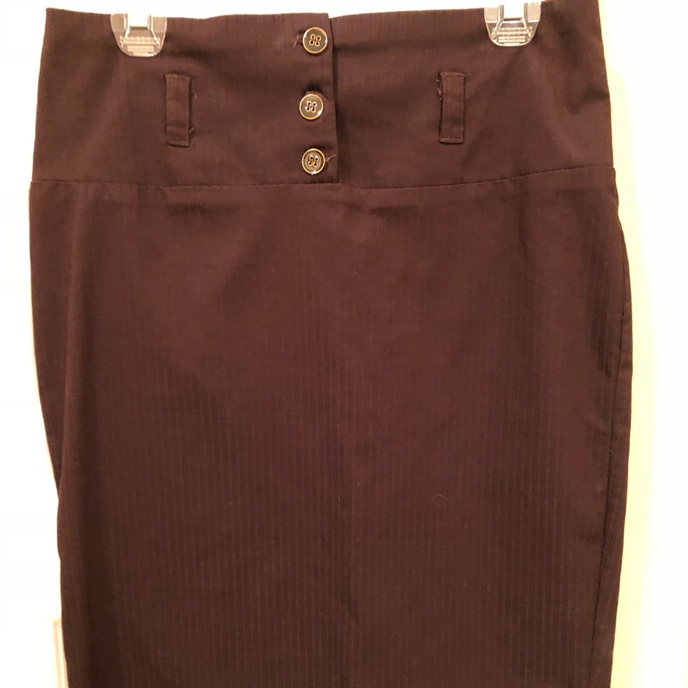 Dark brown Pencil skirt